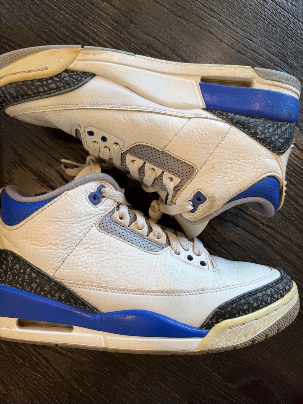 Air Jordan 3 'Racer Blue' Men's Pre-owned Sneakers size 9